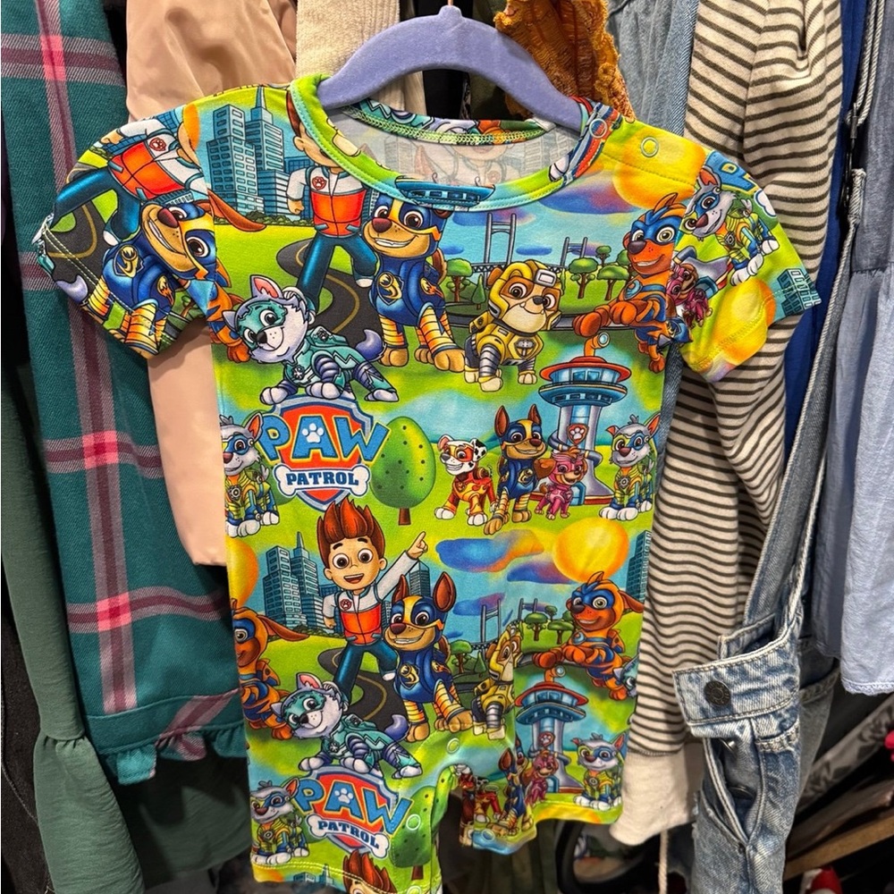 Sugar Swan Paw Patrol Romper 12/18 month NWT